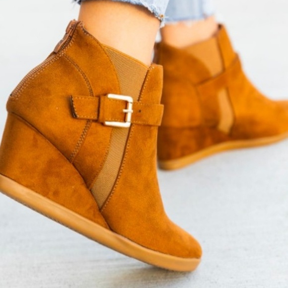 Clearance!!! Wedge Buckle Bootie - Picture 2 of 6